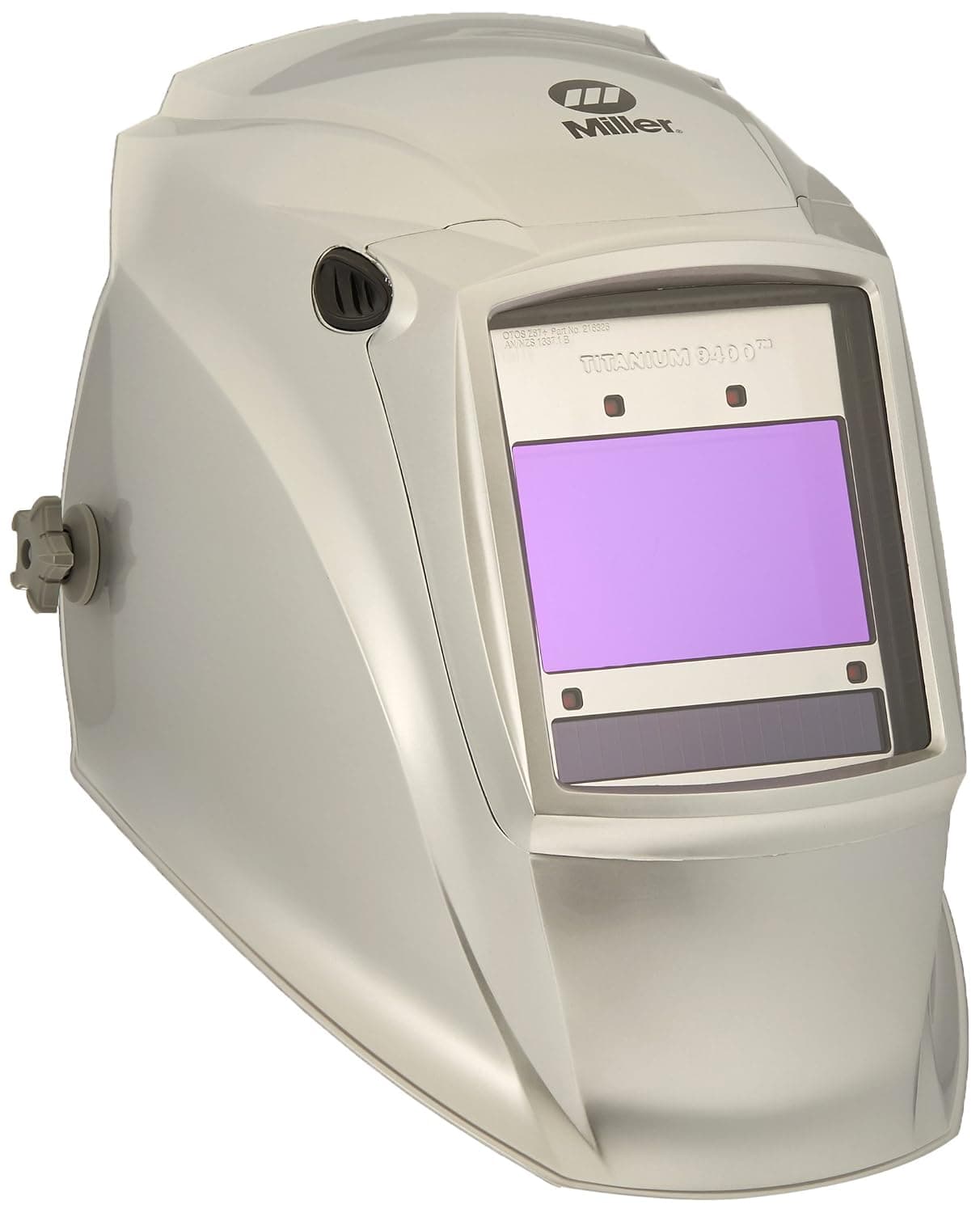 Auto Darkening Welding Helmet, Silver, Titanium 9400, 8 to 13 Lens Shade