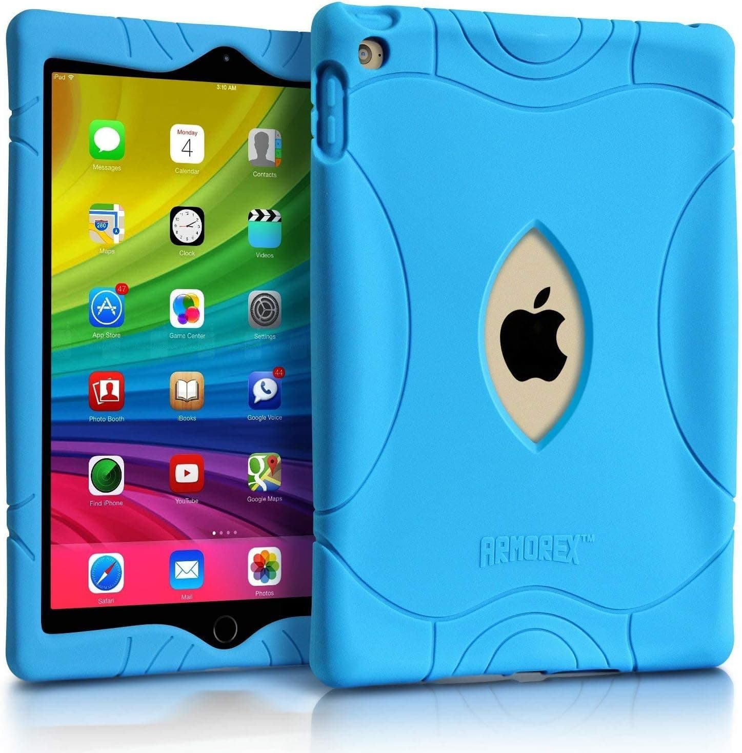 ARMERA iPad 2018/2017/Air 2 9.7 inch Case, Heavy Duty Extra Corner Shockproof Silicone Protection Anti Slip Kids Safe Case Cover For Apple iPad 2018/2017/Air 2 (A1822 A1823 A1566 A1567), Blue