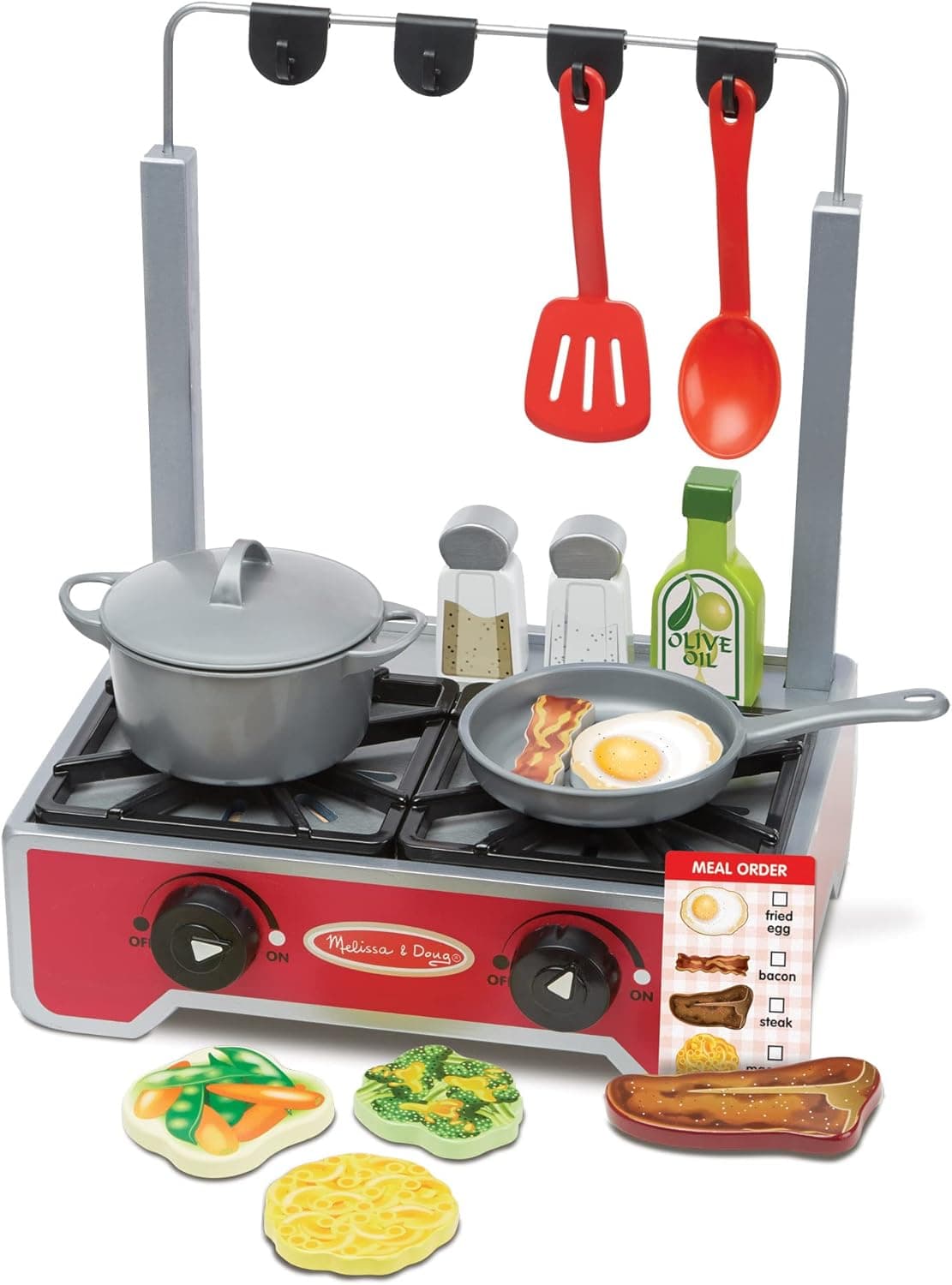 Melissa & Doug Deluxe Wooden Cooktop Set (SIOC)