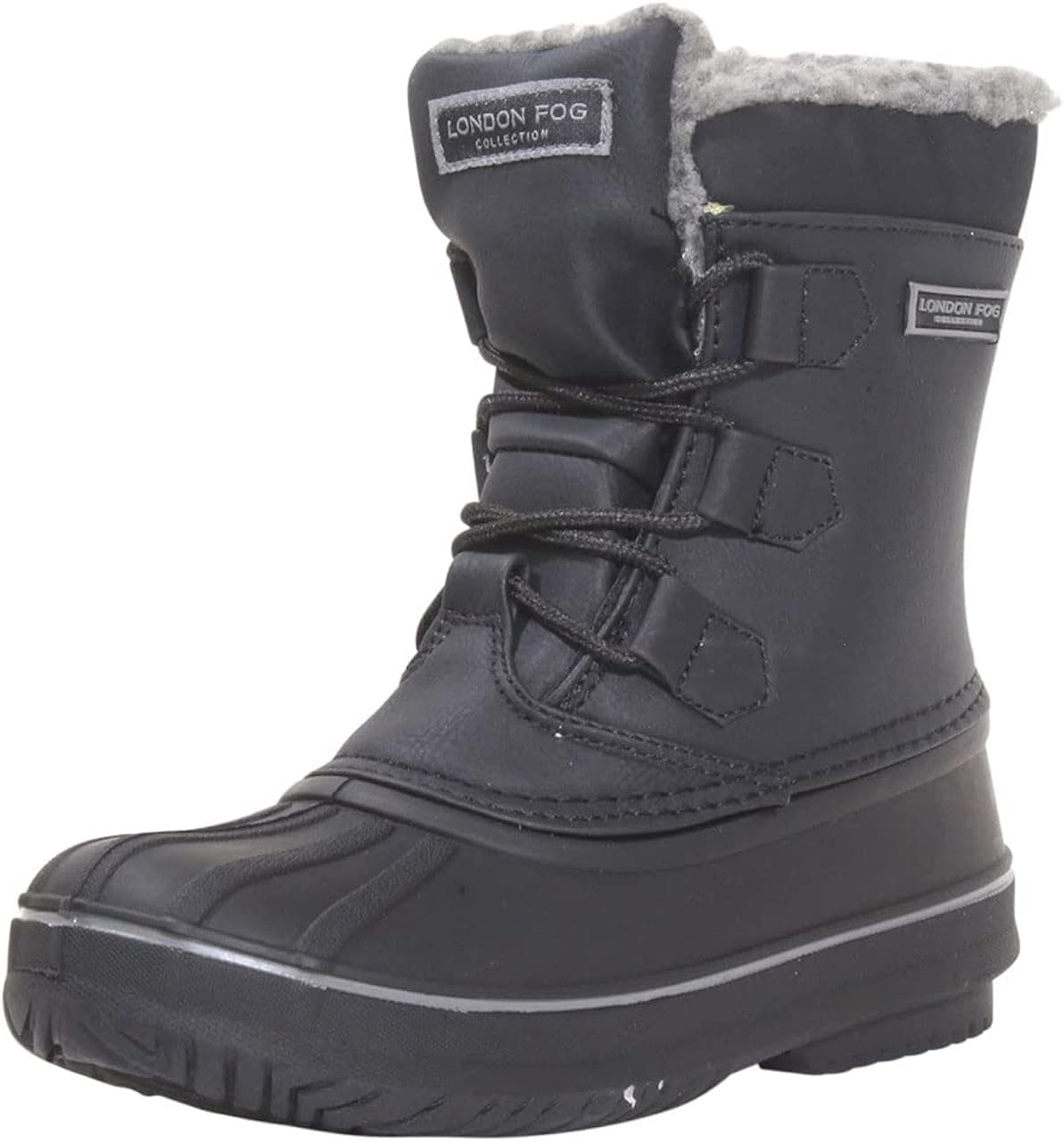 LONDON FOG Boys Cheshire Cold Weather Snow Boot Black 2