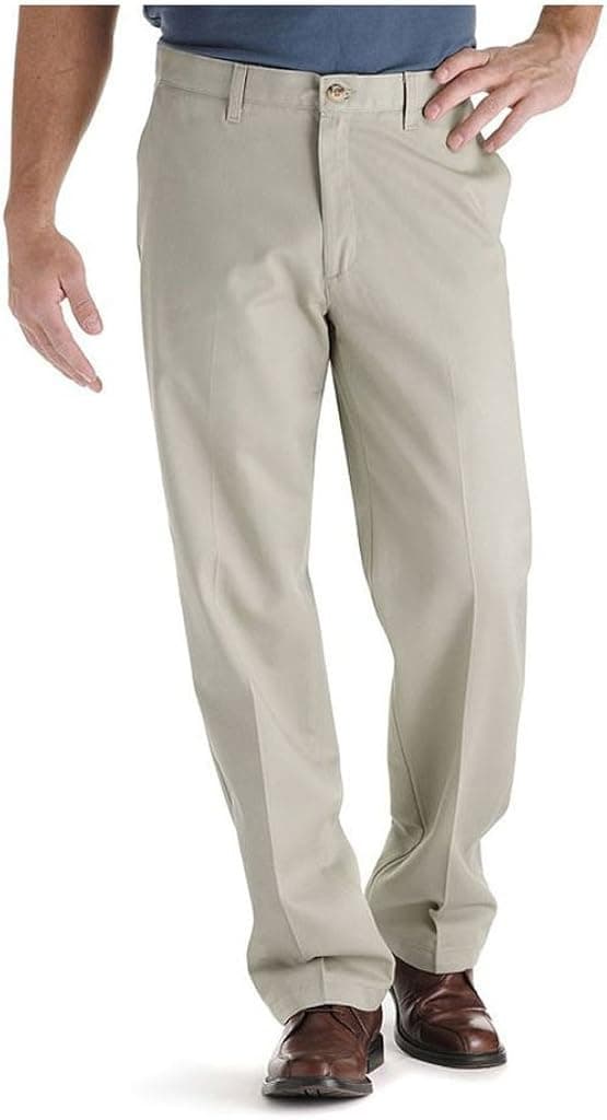 Lee Men's Stain Resistant Relaxed-Fit Flat-Front Denim Pant