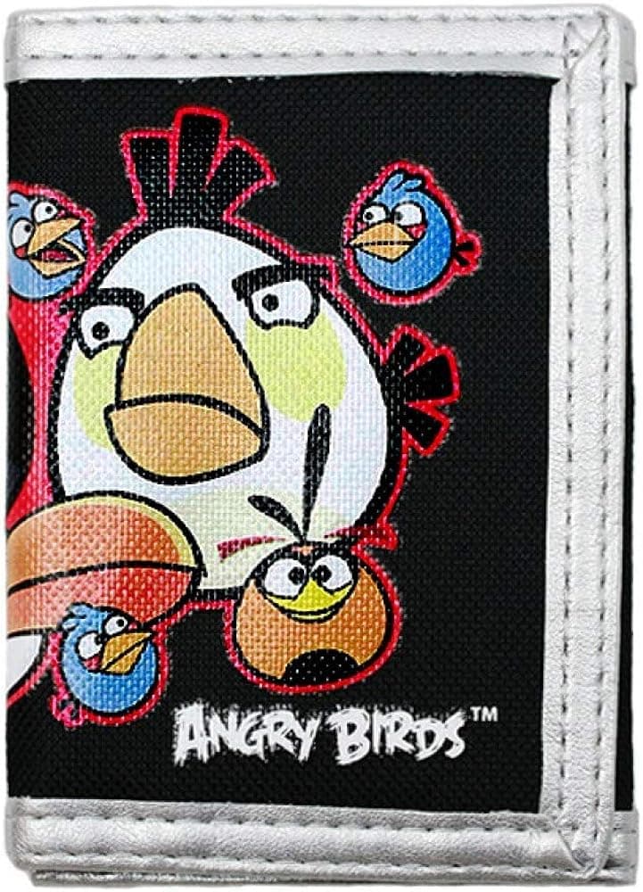 Angry Birds tri-fold wallet 05610 Black