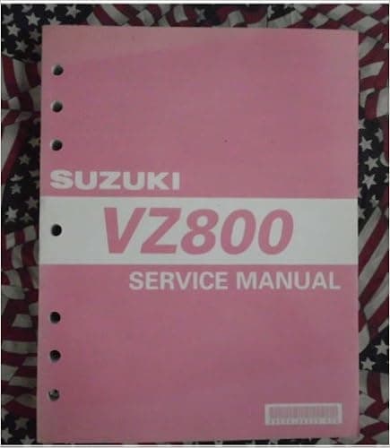 2005 Suzuki VZ800 Service Manual VZ800K5