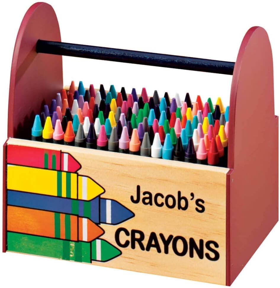 Personalized Wooden Crayon Caddy