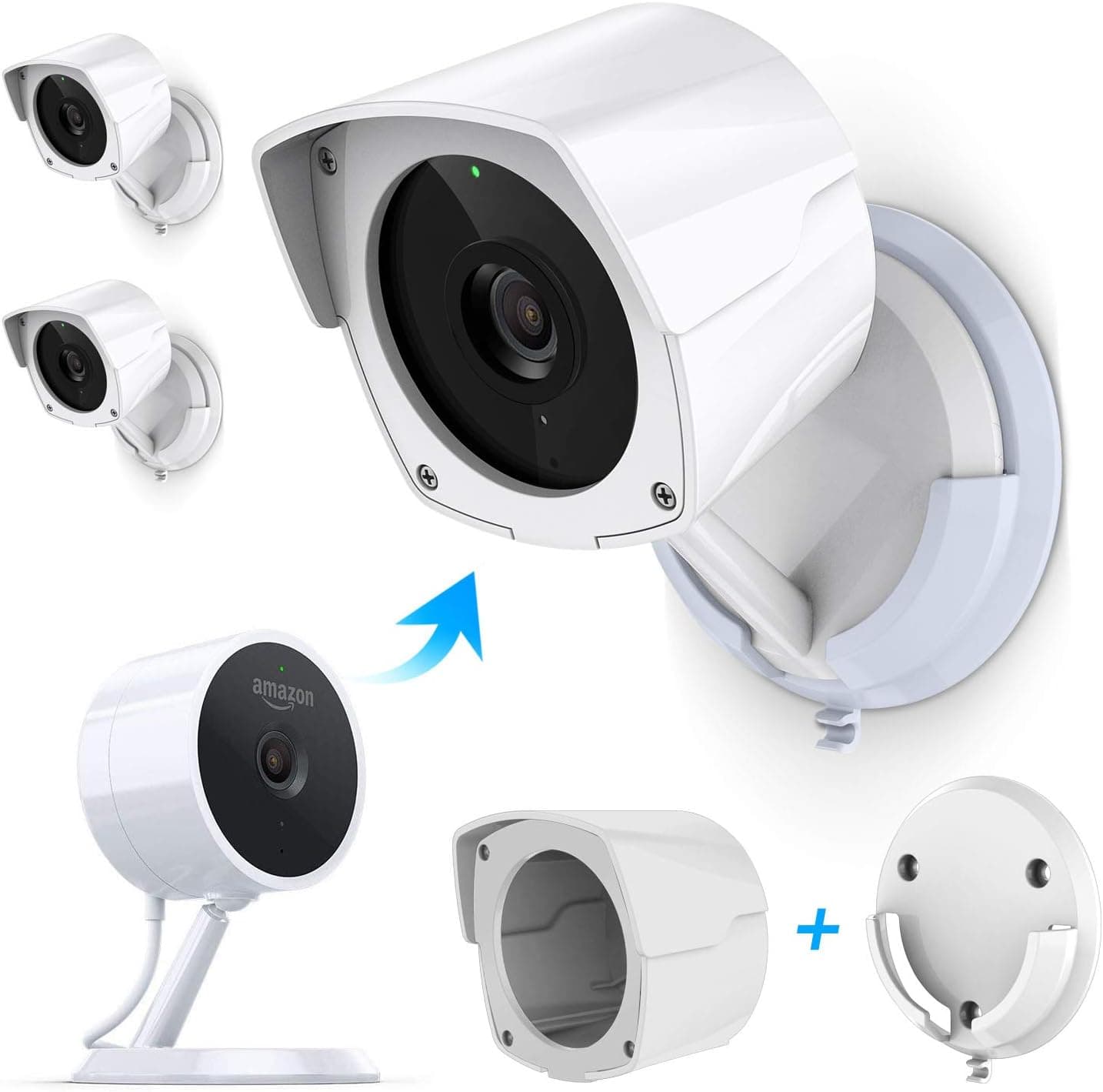 Wassers Weather-Proof Protective Outdoor Cover Mount Set for Amazon Cloud Cam(2 Pack)