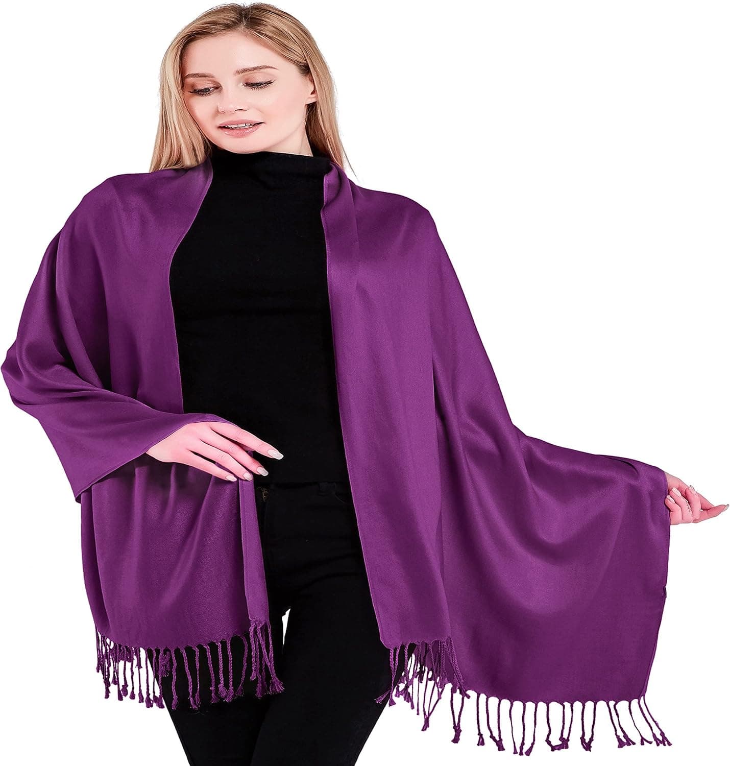 CJ Apparel Solid Color Design Shawl Seconds Scarf Wrap Stole Throw Head Wrap Face Cover Pashmina NEW