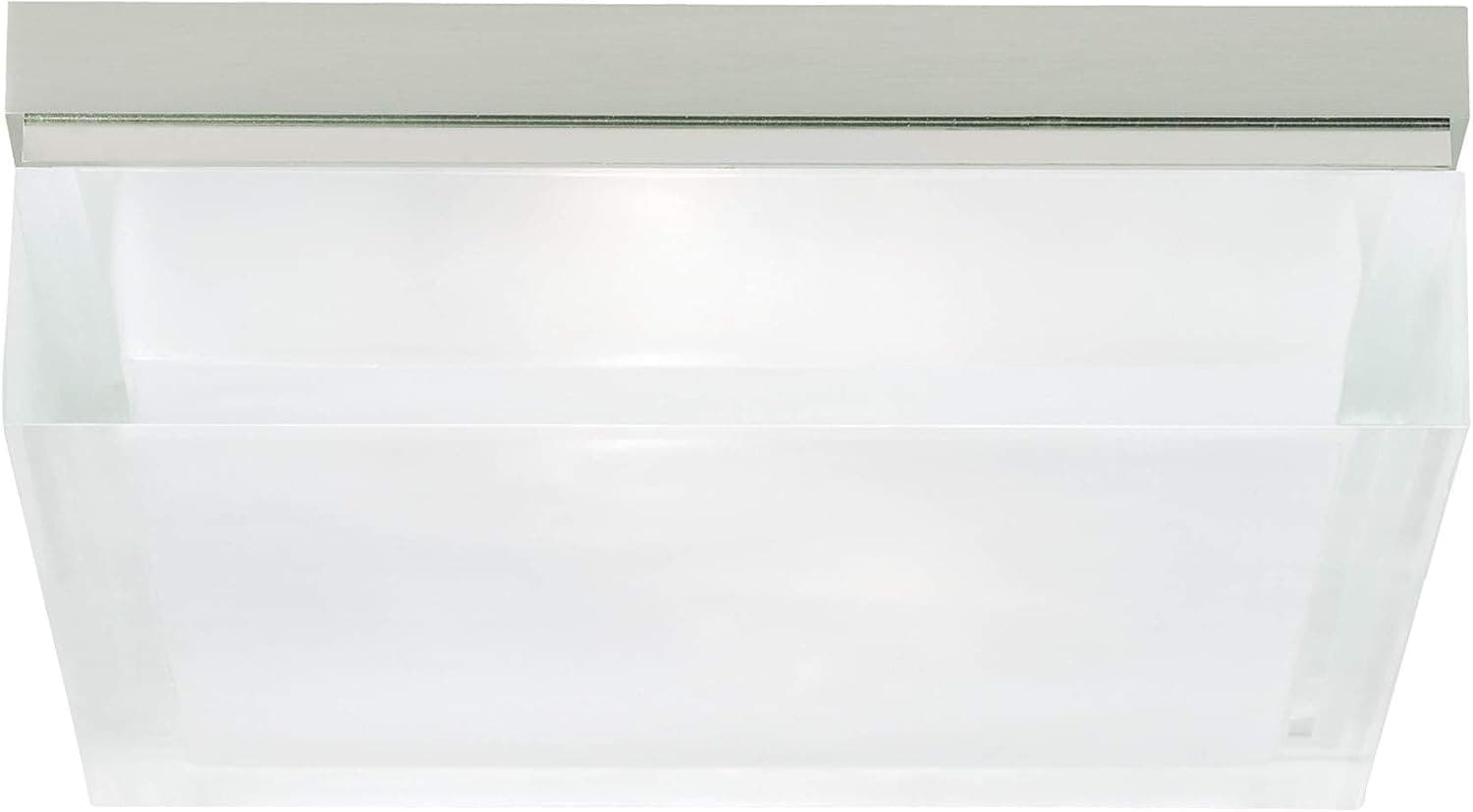 Tech Lighting 700BXLS-LED, Boxie Ceiling, LED Flush Mount, Satin Nickel