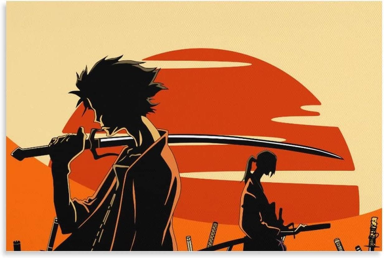 Anime Samurai Champloo Canvas Art Poster and Wall Art Picture Print Modern Family Bedroom Decor Posters Gifts 12x18inch(30x45cm)