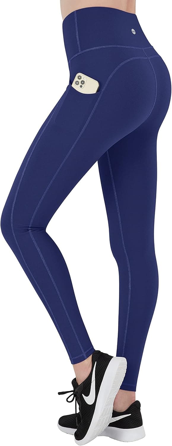 HOFI Women Yoga Capri Leggings: High Waisted Tummy Control with Pockets Yoga Pants - for Exercise Workout Running Athletic