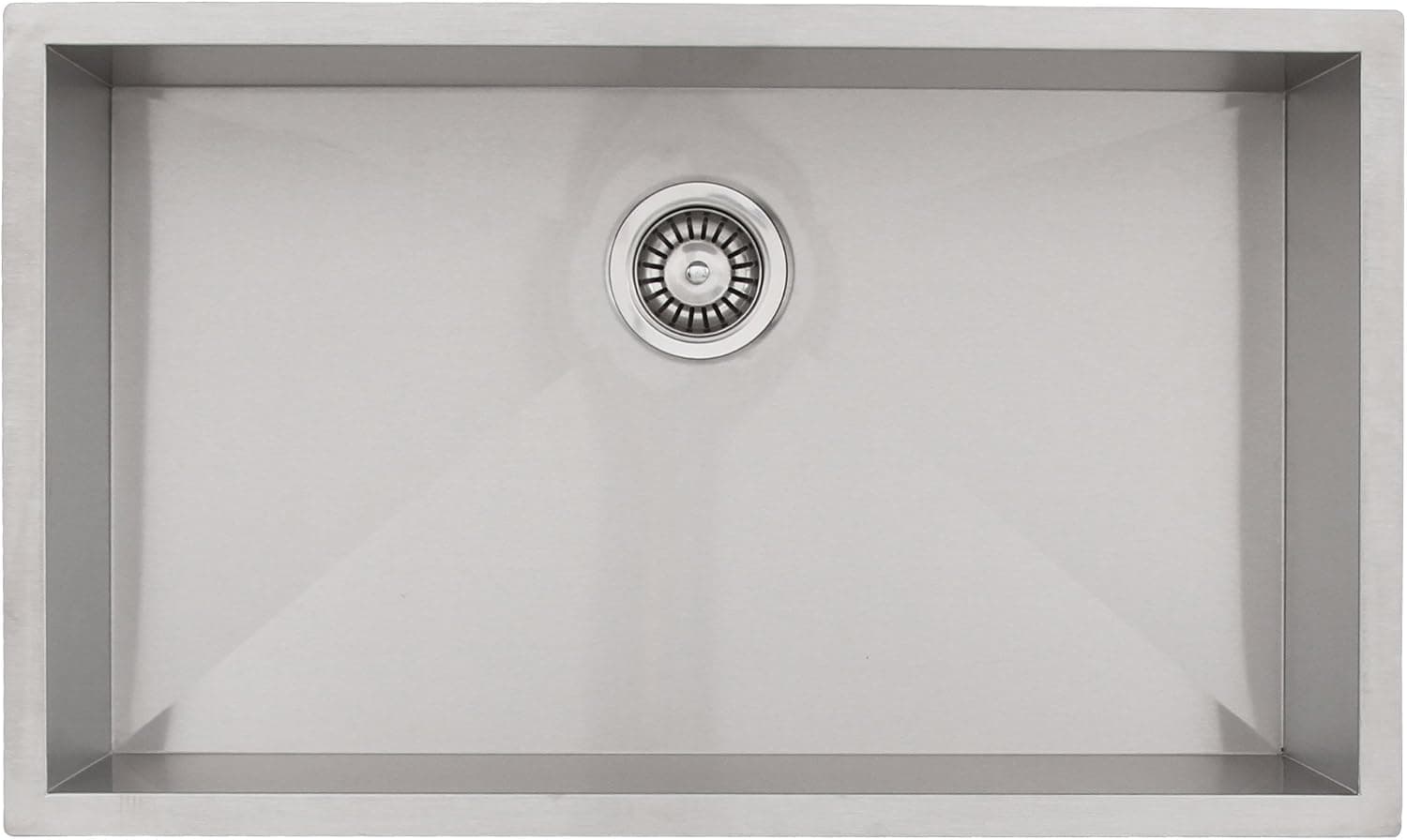 30" Phoenix PH-0963 Undermount 16 Gauge Stainless Steel Square Kitchen Sink with Zero Radius Corners