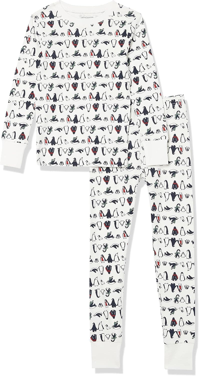 Amazon Essentials Unisex Babies, Toddlers and Kids' Snug-Fit Cotton Pajama Sleepwear Sets