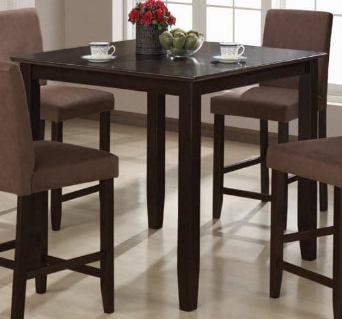 Counter Height Dining Table Cappuccino Finish