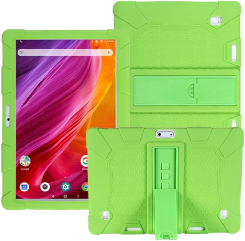 HminSen Case Compatible with Dragon Touch 10 inch K10 Tablet, Silicone Cover for Dragon Touch Notepad K10 / Max10 Plus/ZONKO K105 10.1 Tablet (Green)