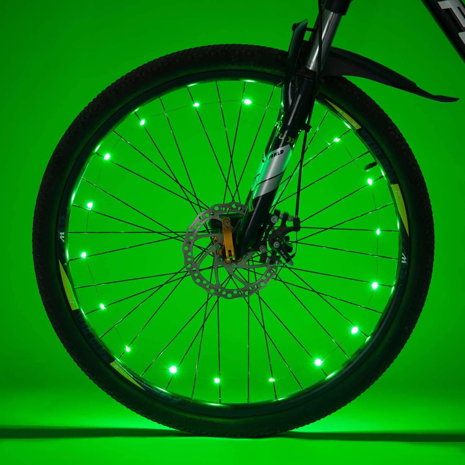 willceal Bike Spoke Light, Bike Wheel Light,Tyre Wire Right with Flash Model Neon Lamps,Bike Safety Alarm Light.