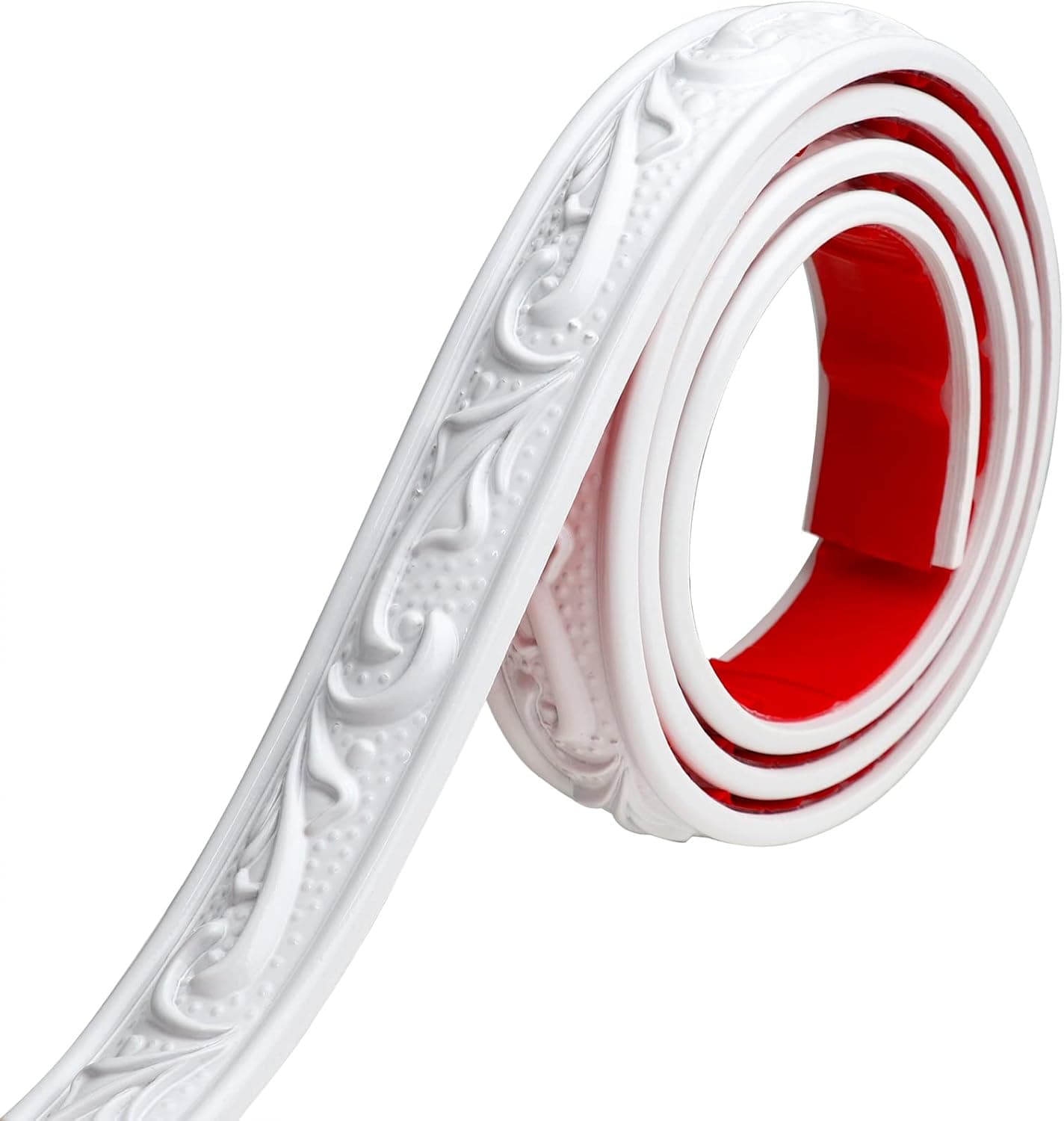 Flexible Molding Trim Wall Trim, 16.4 Feet Self Adhesive Peel and Stick Crown Molding Ceiling Molding, TV Background Wall, Mirror Frame Trim Wall Trim for Home Decor