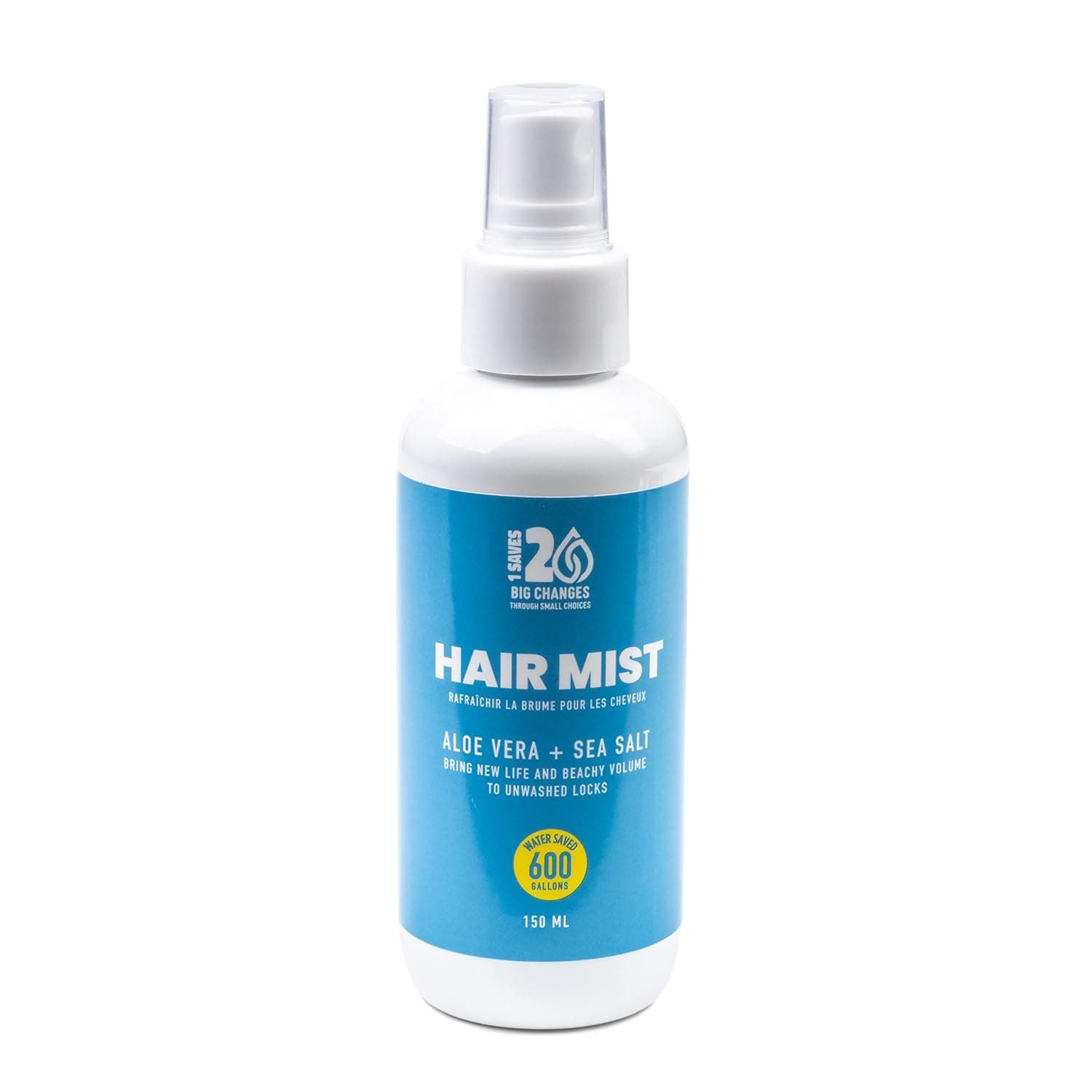 1 SAVES 20 Hair Mist Aloe Vera + Sea Salt, Revitalize and Freshen Your Hair On-The-Go, All Natural Ingredients, For All Hair Types (Hair Mist)
