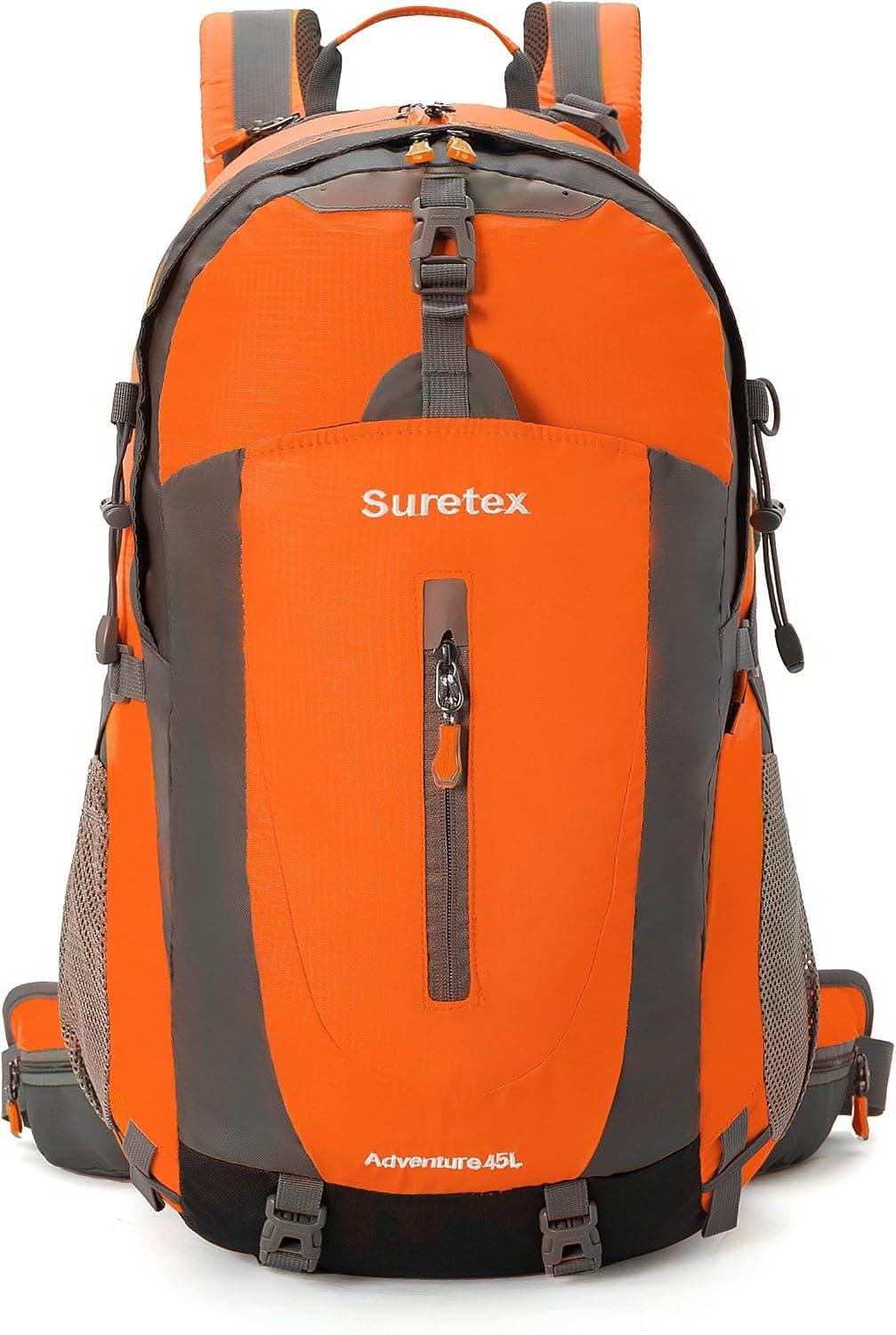 SURETEX Hiking Backpack 35Liter/45 Liter Camping Outdoor Shoulder Daypack with Rain Cover Detachable Unisex