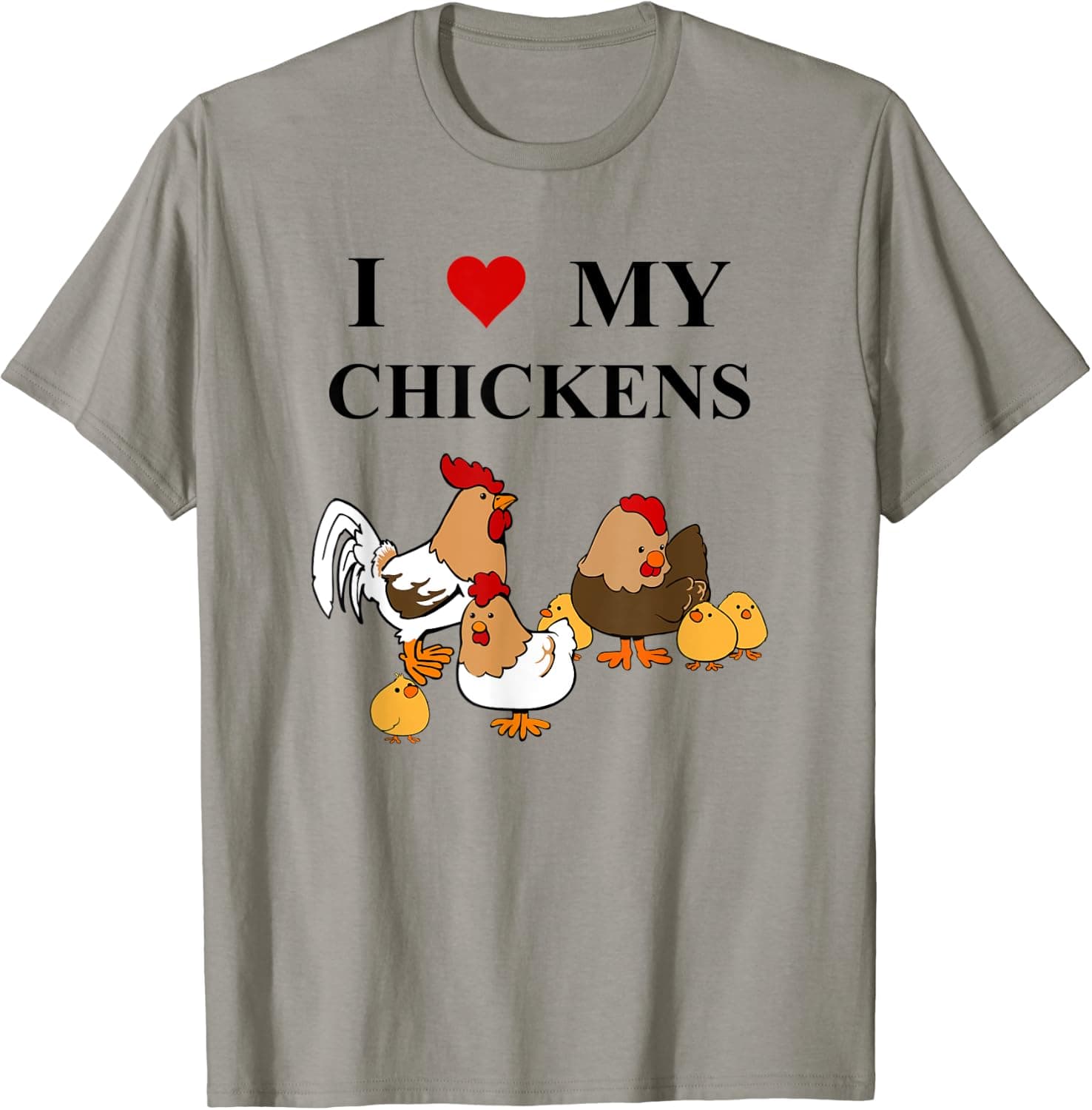 I Love My Chicken T-shirt - pet chickens farmer tshirt tee
