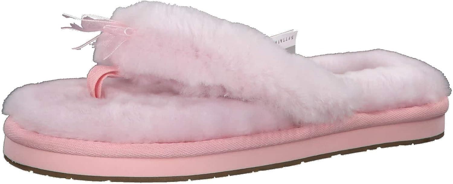 UGG Women's W Fluff FLIP Flop III Slipper, Seashell Pink, 6 M US