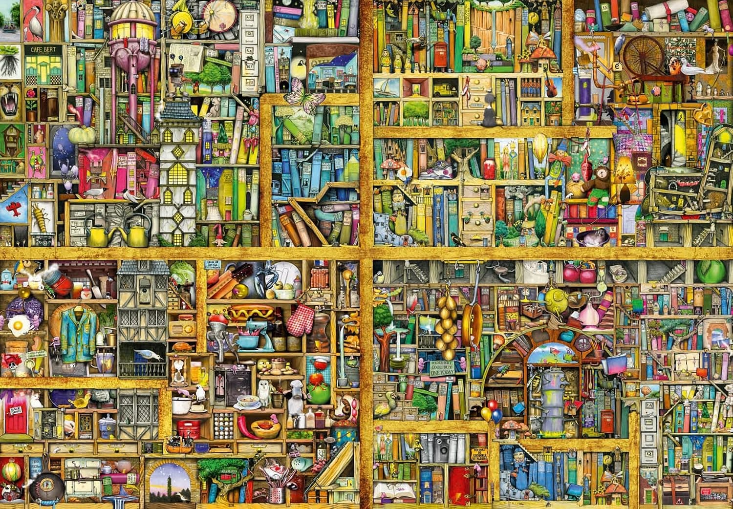 Ravensburger Magical Bookcase 18,000 Piece Jigsaw Puzzle for Adults – Softclick Technology Means Pieces Fit Together Perfectly