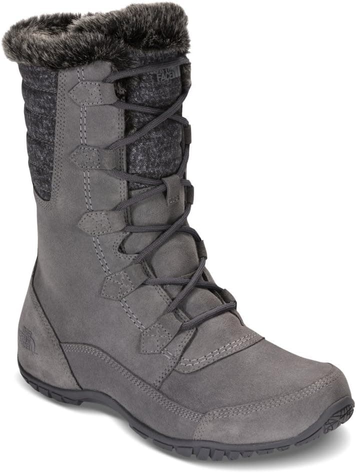 THE NORTH FACE Women's Nuptse Purna II Boot - Frost Grey & Iron Gate Grey - 9.5