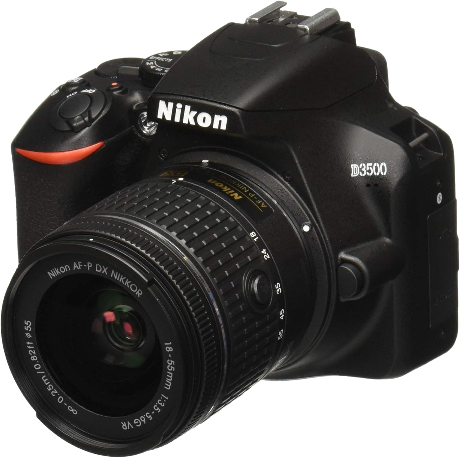 Nikon D3500 W/AF-P DX NIKKOR 18-55mm f/3.5-5.6G VR Black (Renewed)