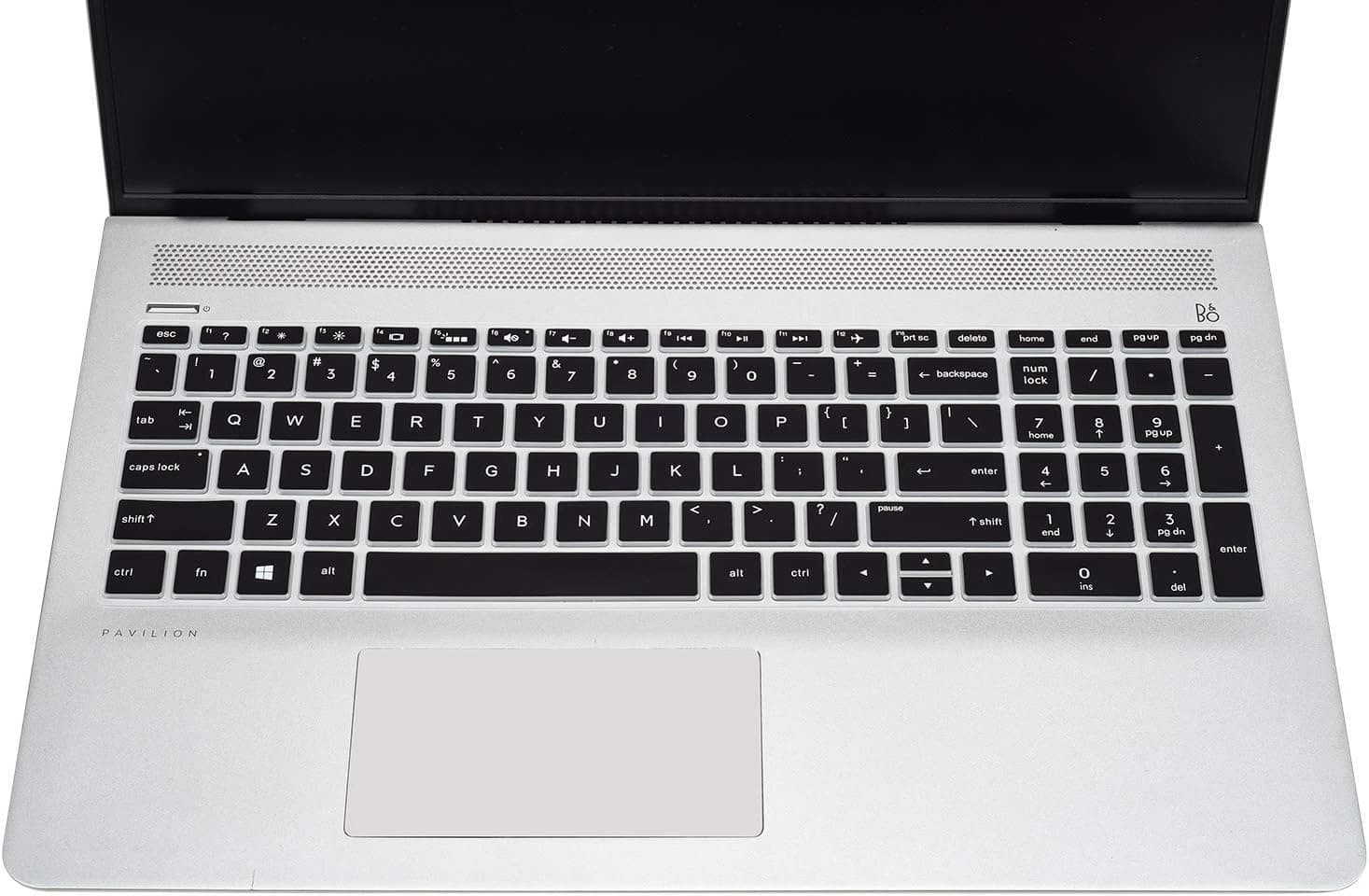 Keyboard Cover Skin Compatible HP Envy x360 15-DS1077NR 15M-DS0011DX,HP Pavilion 15-BS 15-BW 15-CC 15-CB 15-CD,HP 15 Laptop 15-DY 15-DW,17.3" HP Pavilion 17-BS 17-by(Black)
