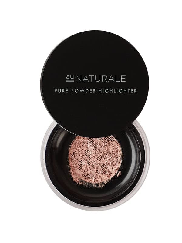 Au Naturale Pure Powder Highlighter in Begonia | Made in the USA | Organic | Vegan | Cruelty-free