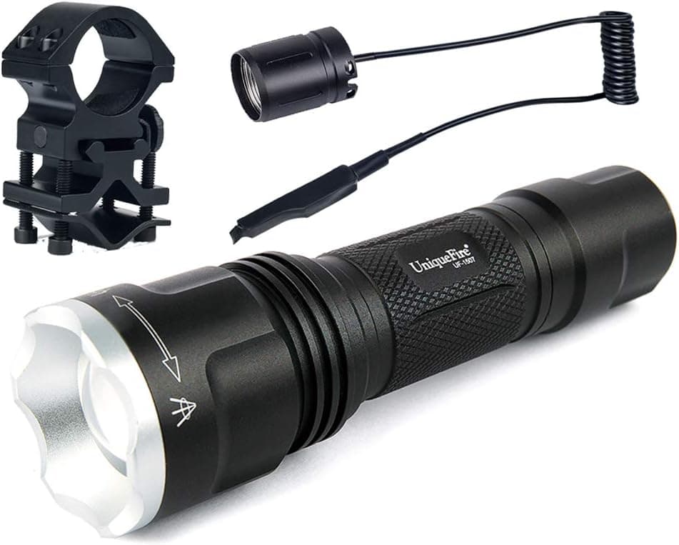 UniqueFire Mini LED Infrared Light Illuminator Flashlight Kit for Night Vision Scopes丨IR 850nm,3W 丨20mm Lens Adjustable Focus Torch丨3 Modes with Memory Function