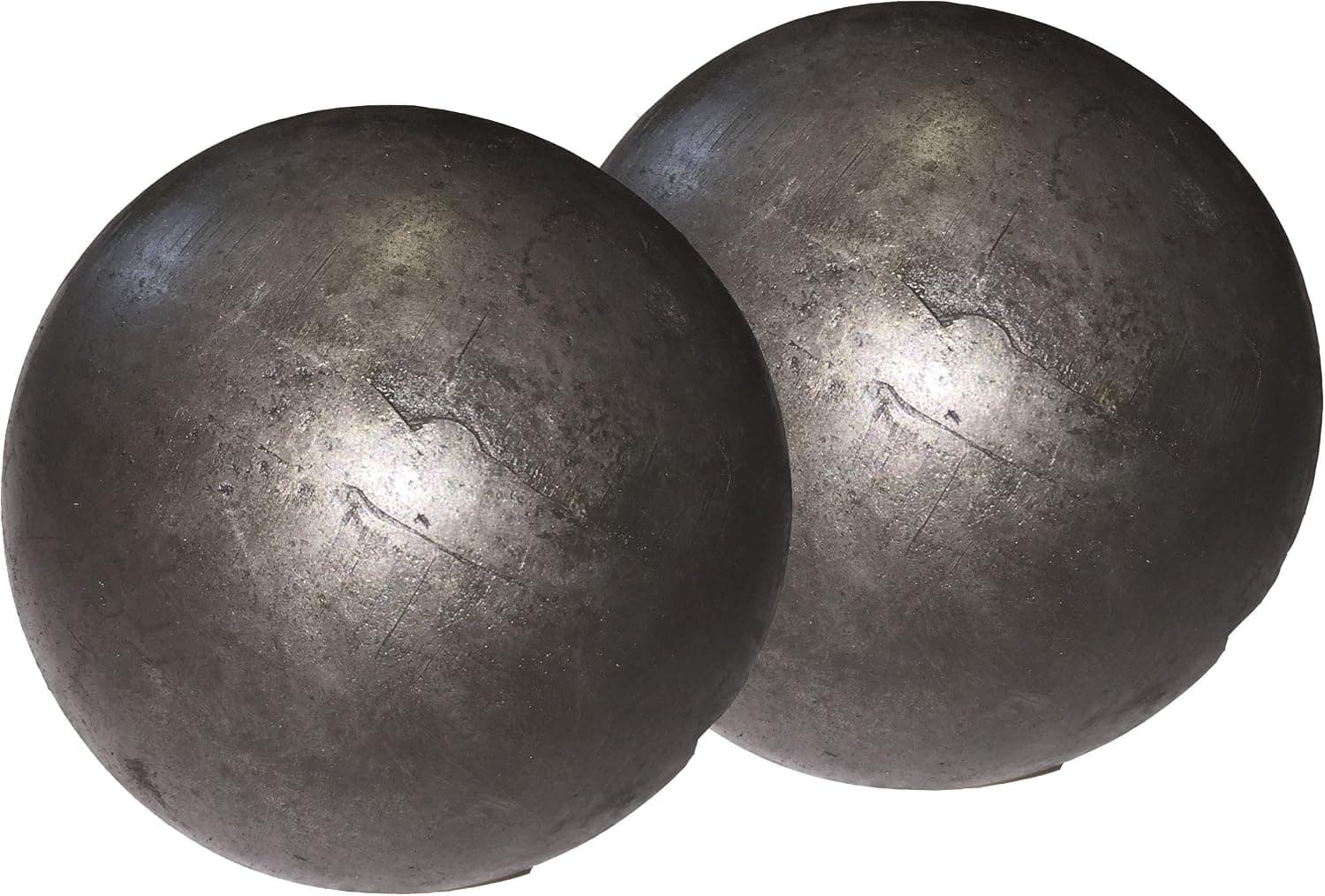 Hollow 3" steel ball weldable DIY project component (2-pack)