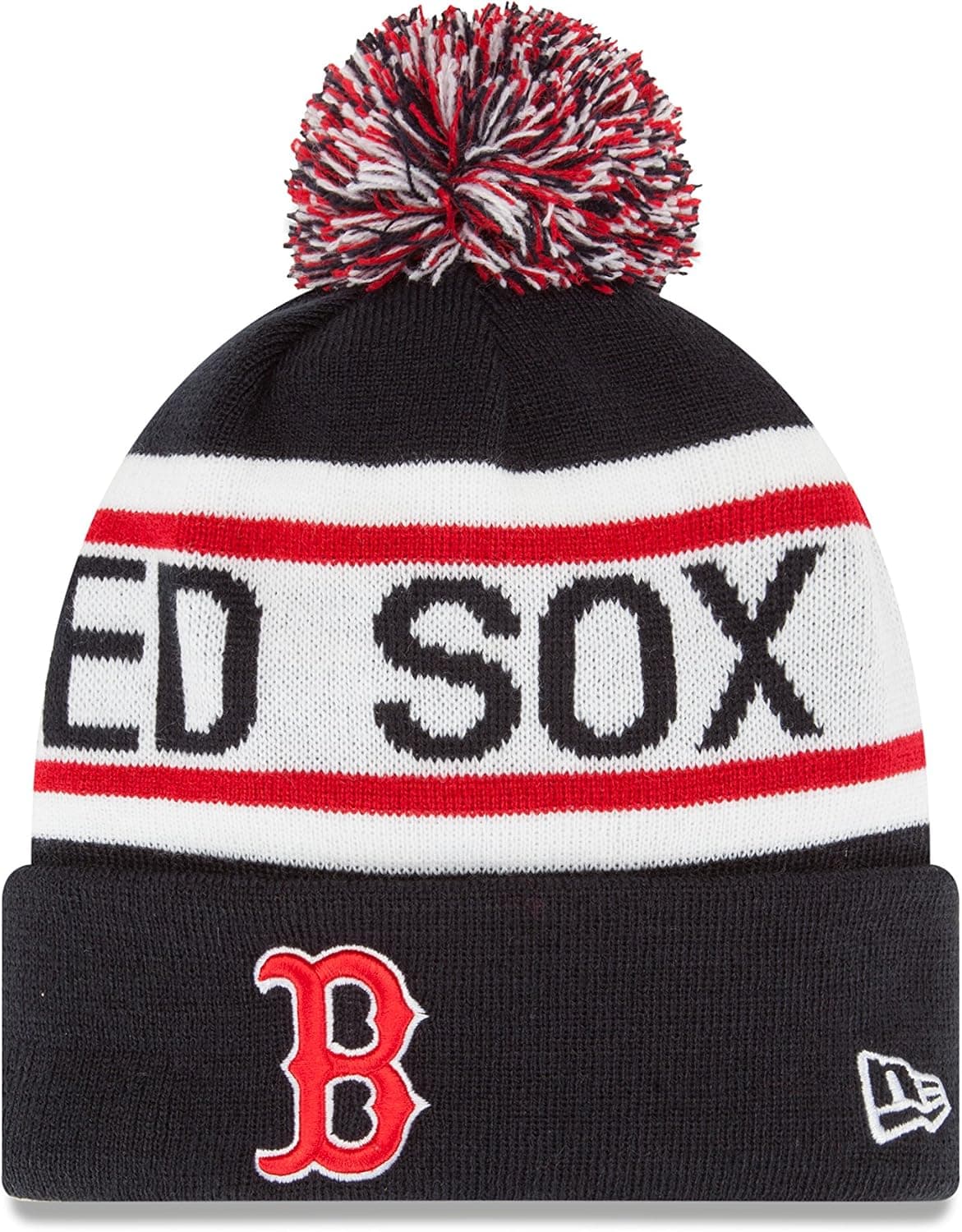 MLB New Era Biggest Fan Redux Knit Beanie with Pom