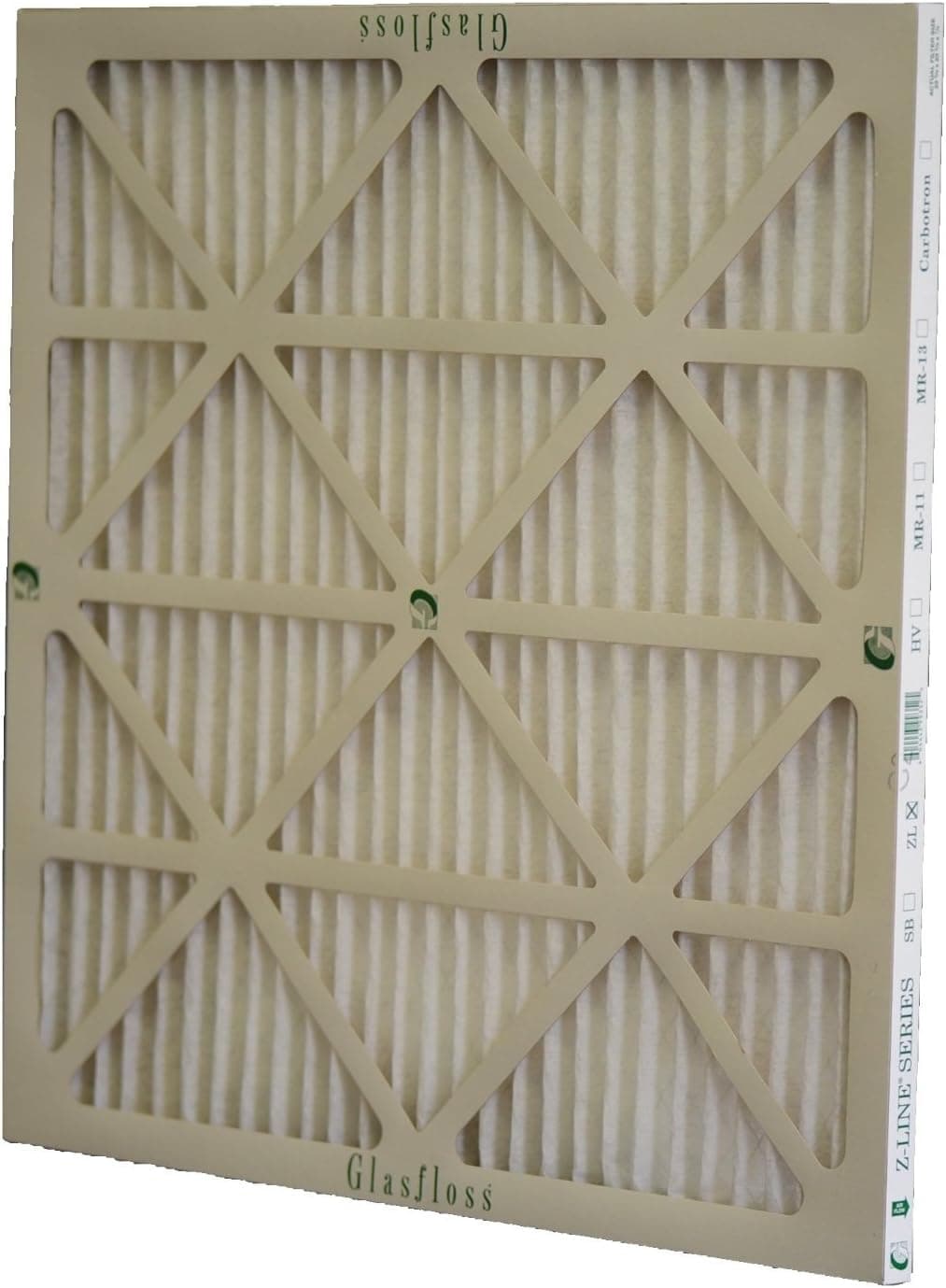 Glasfloss Industries ZLP16251 Z-Line Series ZL MERV 10 Pleated Filter, Case of 12