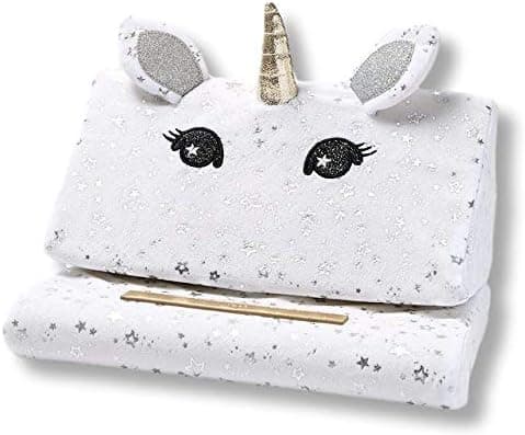 Justice Unicorn Lap Pad Tablet Pillow Lap Stand for iPads, Samsung Galaxy Tabs, Kindles, Smartphones, Books, Magazines