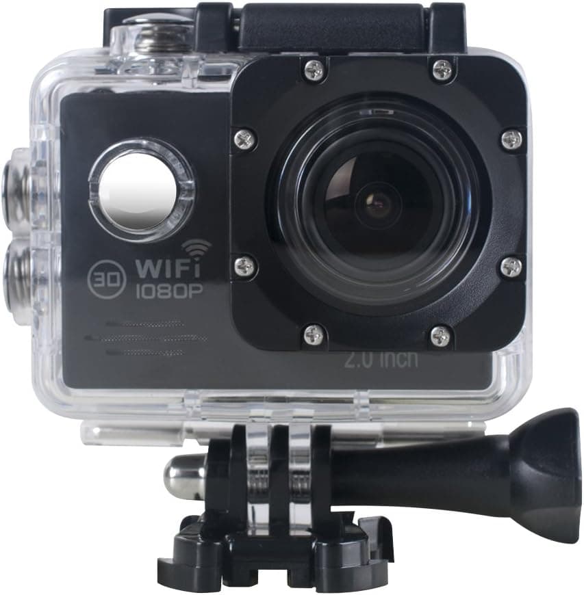 PowerLead Afun PAC004 Waterproof Action Camera with Free Mounting Accessories Kit 1080P 14MP Camera