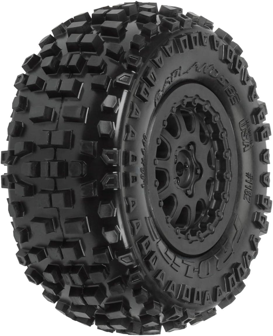 PROLINE 118215 Badlands SC 2.2/3.0 M2 Tires MTD On Protrac Suspension Kit Renegade Black Wheels