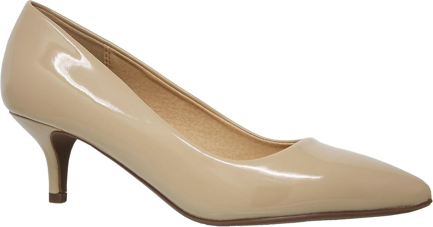MVE Shoes Women’s Everyday Stylish Simple Closed Pointed Toe Low Heel