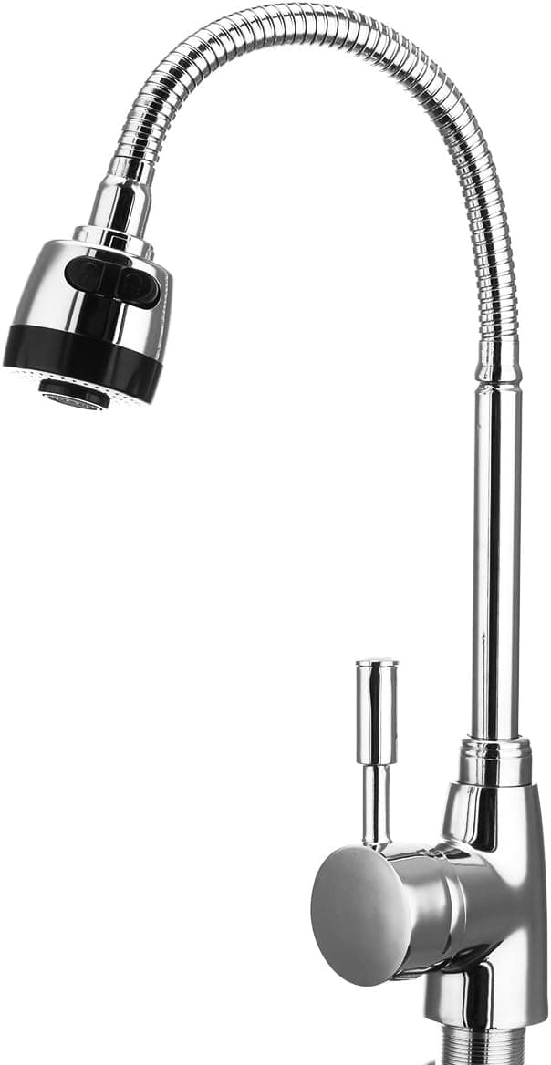 Kitchen Faucet Connections, Wellmon Kitchen 360 Swivel Spout Single Handle Sink Faucet Pull Down Spray Mixer Tap