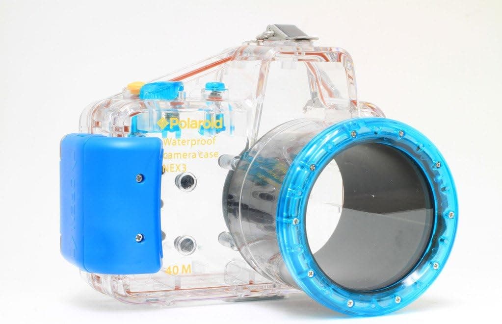 Polaroid Dive Rated Waterproof Underwater Housing Case For Sony Alpha NEX-C3 Digital Camera WITH A 18-55mm Lens