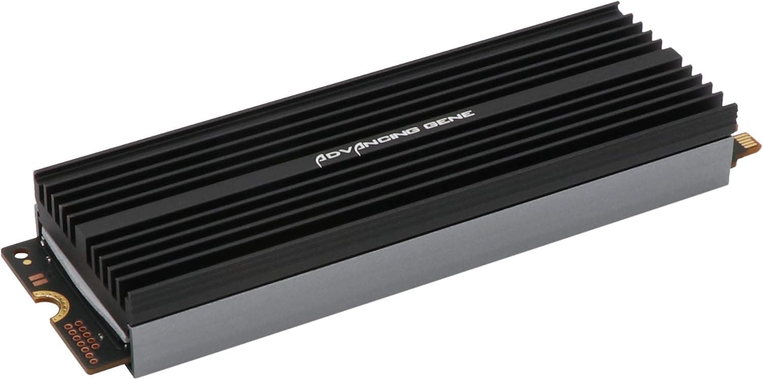 Advancing Gene M.2 NVMe Heatsink Cooler with 2pcs Nano Thermal Pads (Pro Version, for Desktop PC)