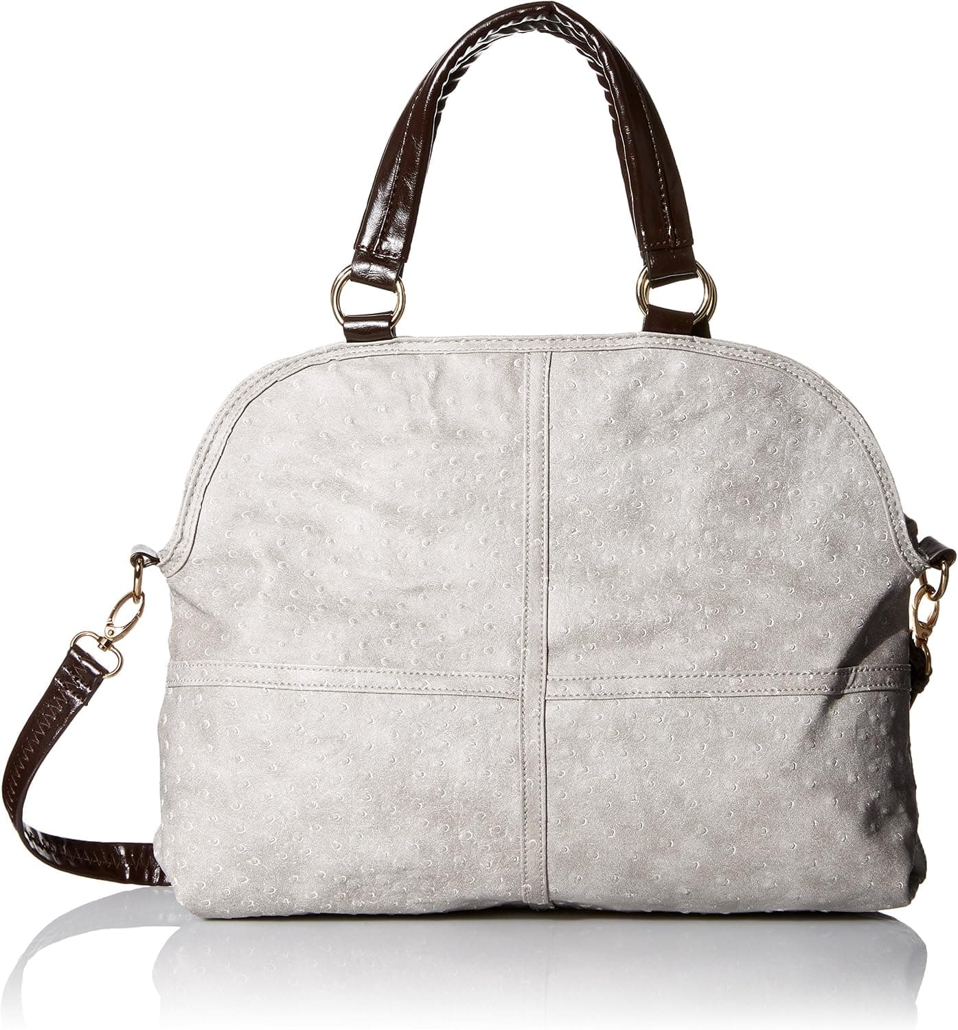 MG Collection Everyday Faux Ostrich Purse Shoulder Bag