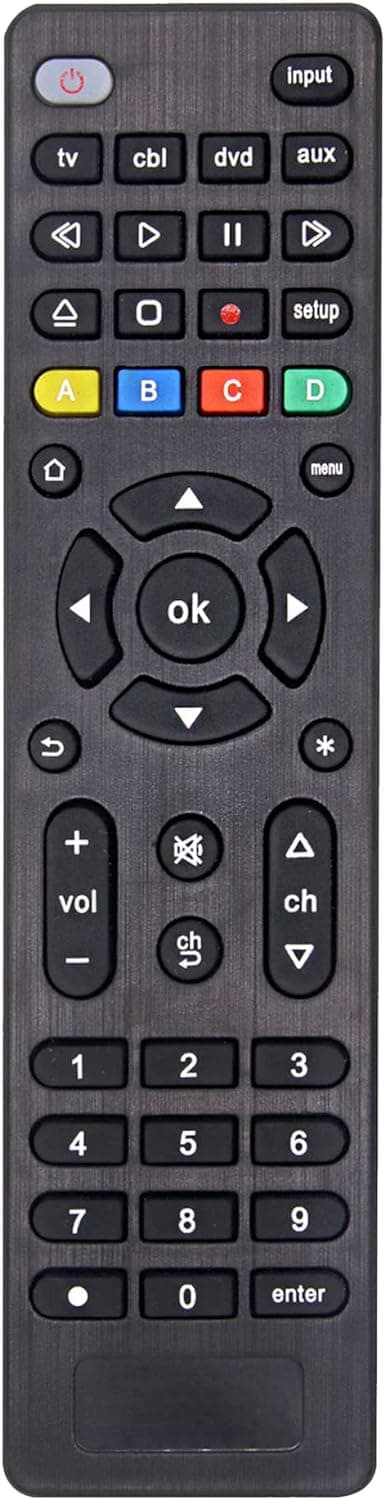 Universal Remote Control for All TVs, Blu-ray/DVD Players, Streaming Media Players, Soundbars, Cable receivers and All Audio/Video Devices - Simple Setup Universal Remote