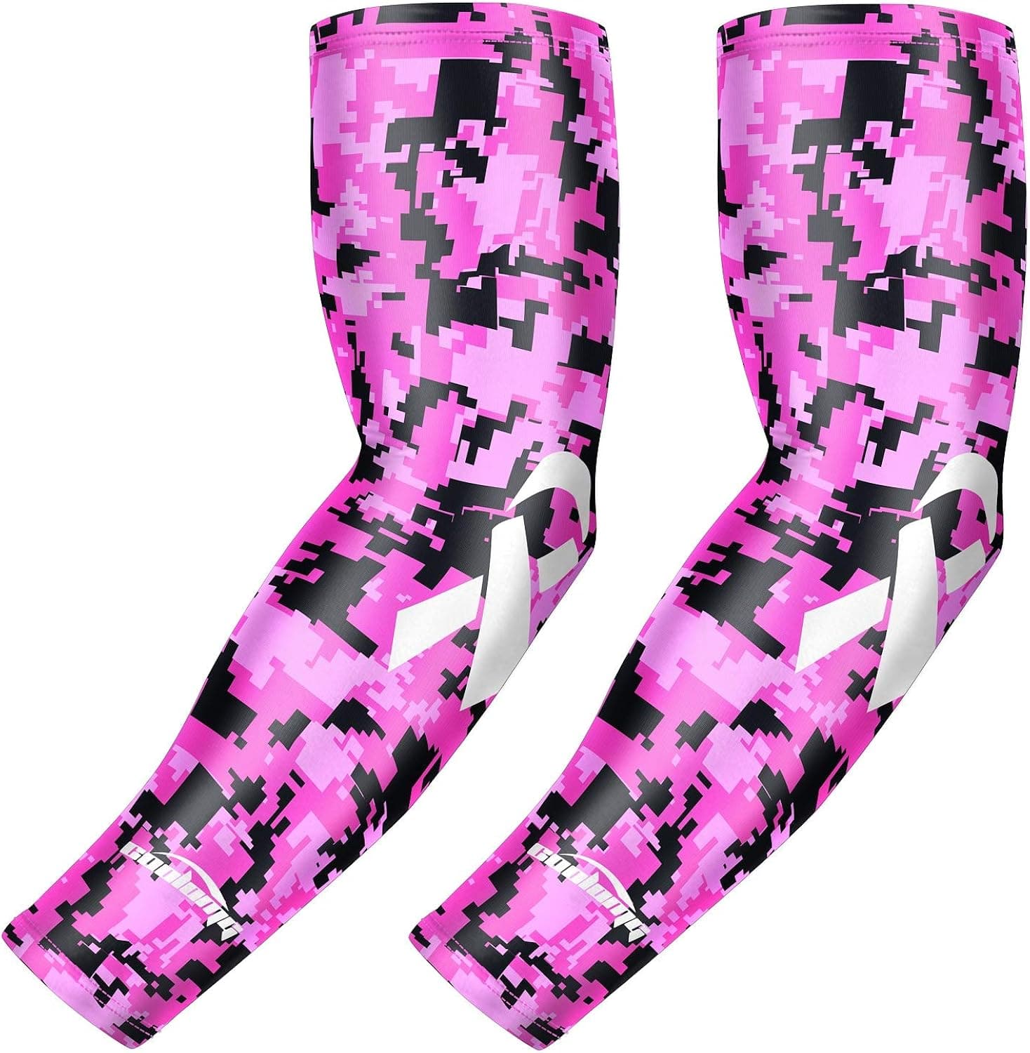 COOLOMG Compression Arm Sleeves Youth Kids Adult for Baseball Football Basketball 1 Pair