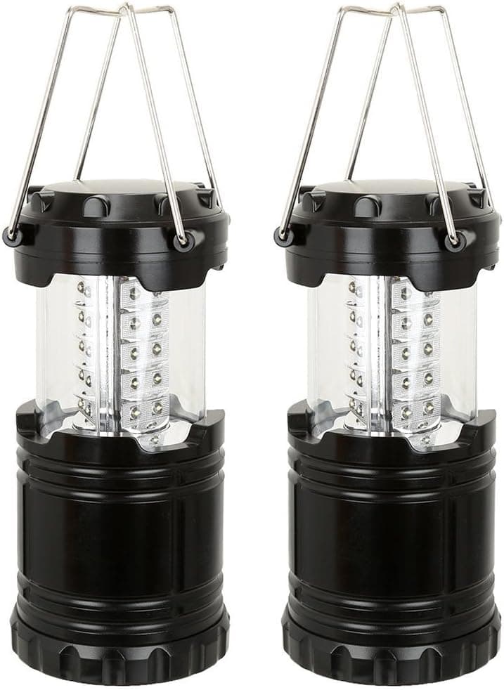 Everyday Essentials Ultra Bright LED Collapsible Water Resistant Camping Lantern Flashlights