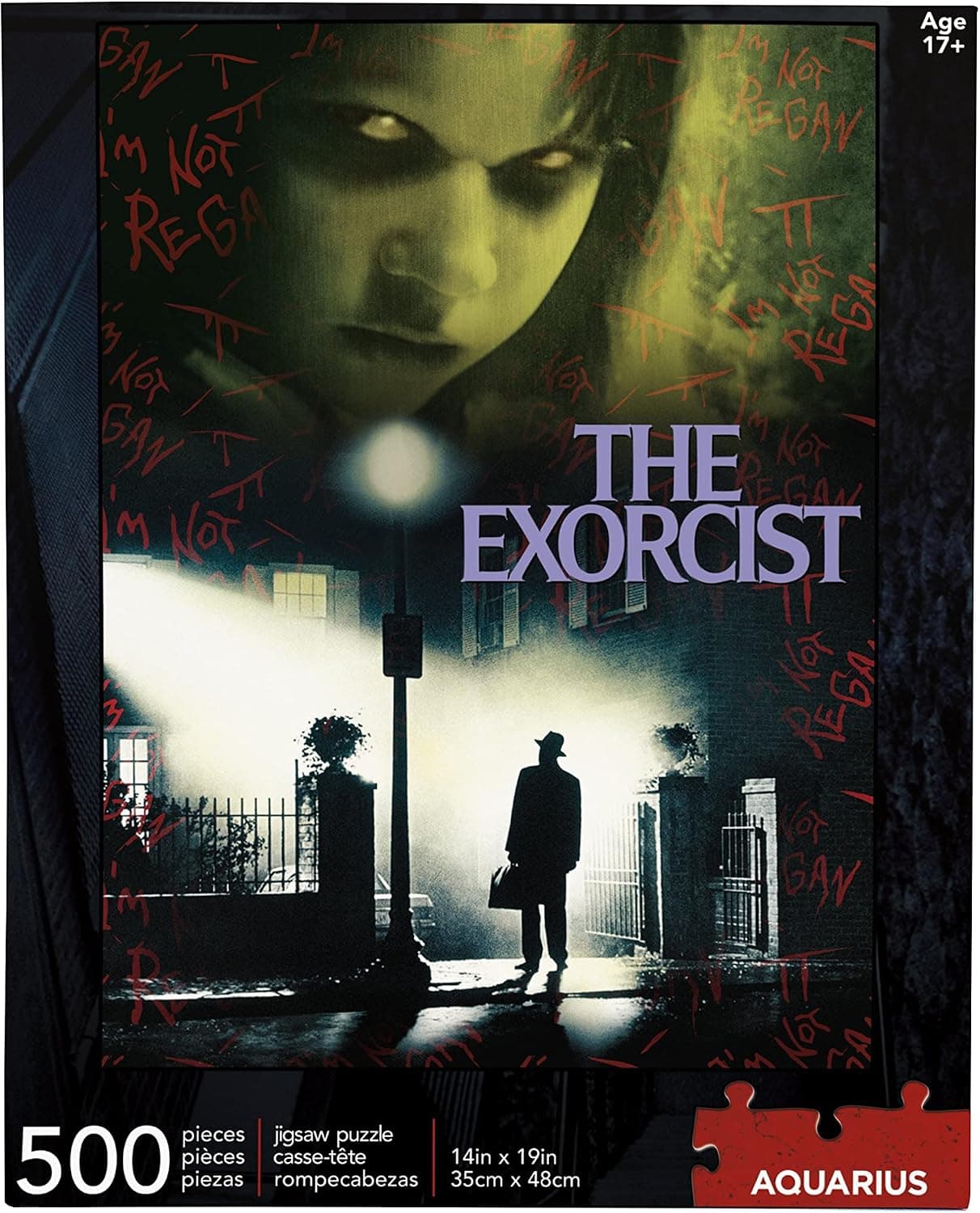 AQUARIUS The Exorcist Collage Puzzle (500 Piece Jigsaw Puzzle) - Glare Free - Precision Fit - Officially Licensed Exorcist Merchandise & Collectibles - 14 x 19 Inches
