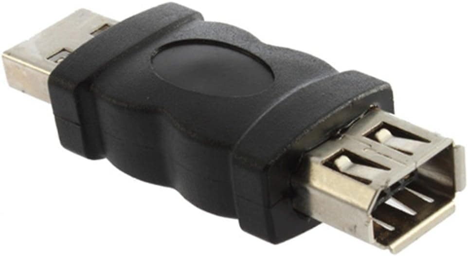 Simply Silver - NEW Firewire IEEE 1394 6 Pin Female F to USB M male Adaptor Converter - Unbranded