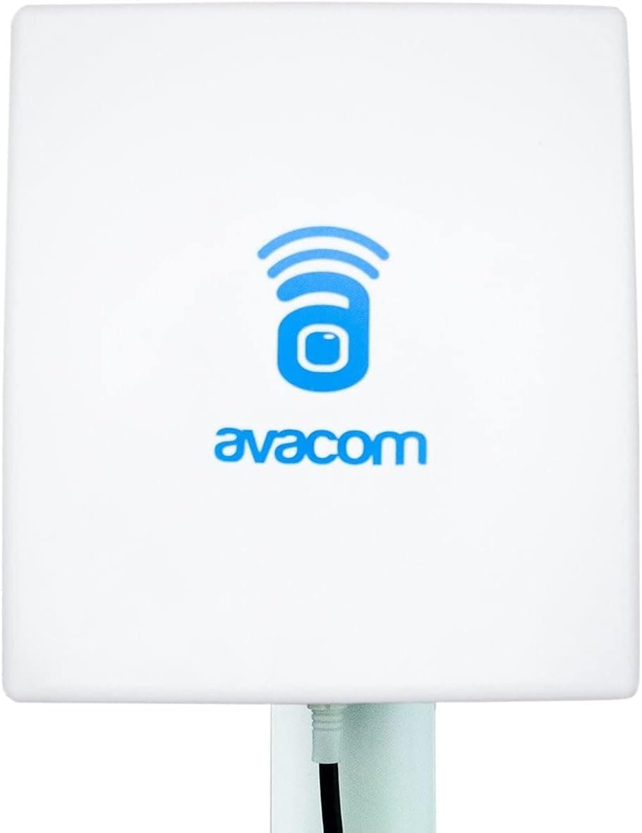 AVACOM Long Range WiFi Extender Panel Antenna for Wireless IP Camera and Router 2.4GHz 14dBi Directional Antenna 802.11b/g/n, RP-SMA Male Connector with Adapter