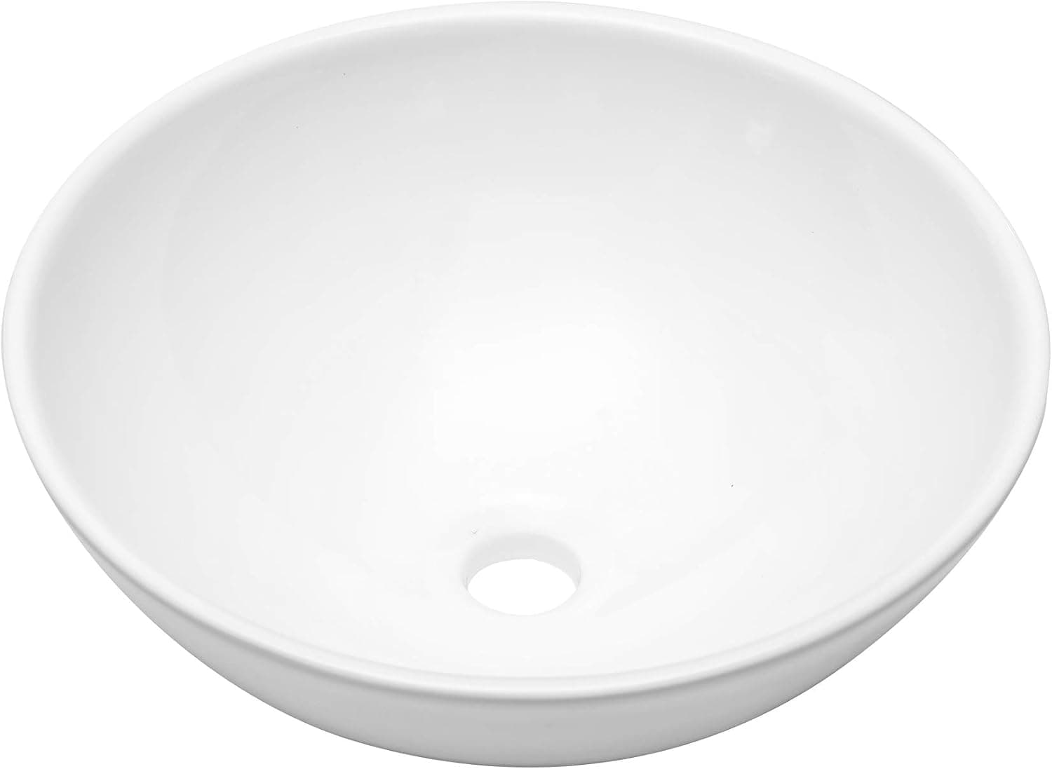 Small Vessel Sink Round - GhomeG 13''x13'' Bathroom Vessel Sink Above Counter Round Bowl White Ceramic Porcelain Modern Bathroom Vanity Sink Art Basin