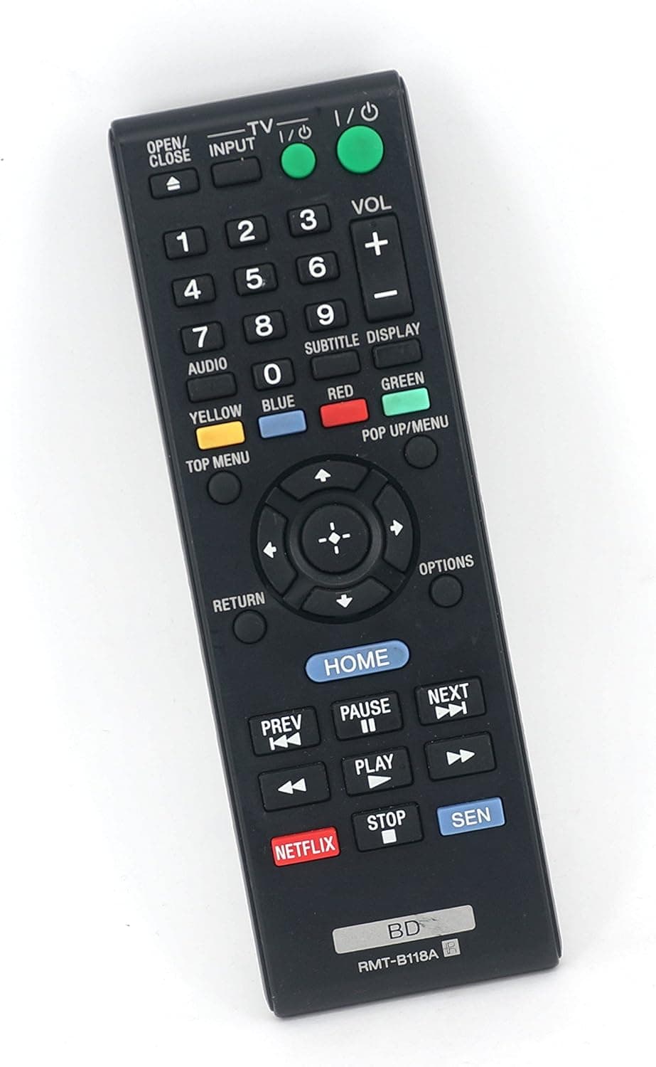 General Remote Control RMT-B118A Universal for SONY RMT-B112A BDP-S580 BD 3D Blu-ray DVD Player Remote Control