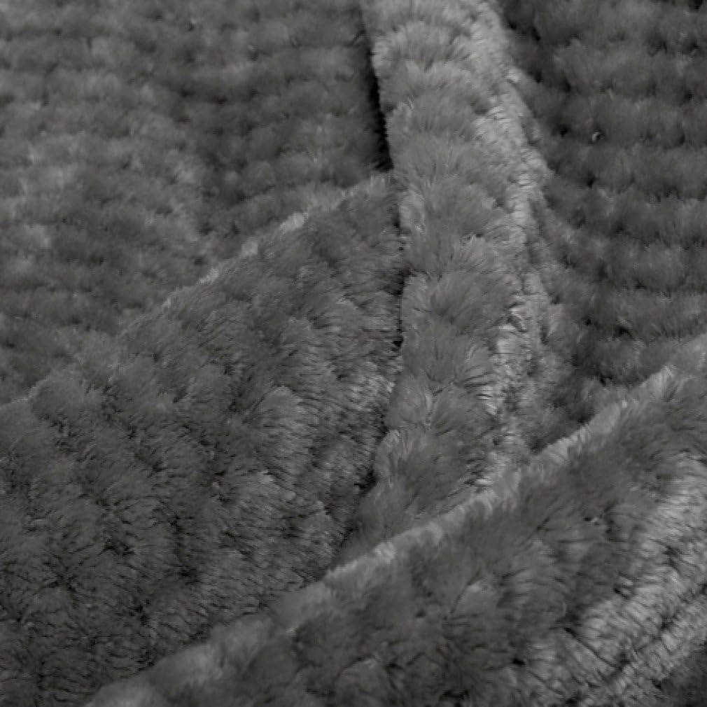 Berkshire Blanket Honeycomb Shimmersoft Ash King