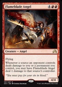 Magic The Gathering - Flameblade Angel - Shadows Over Innistrad
